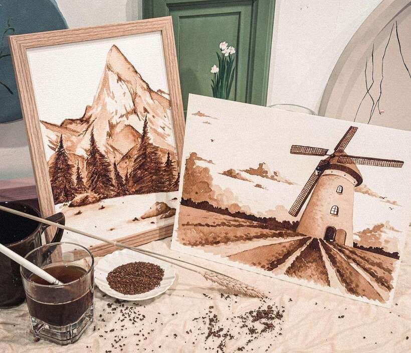 2-Hr Coffee and Biscuit Painting - Edible Paint - Activity 1: Painting Coffee Biscuits with Edible Paint