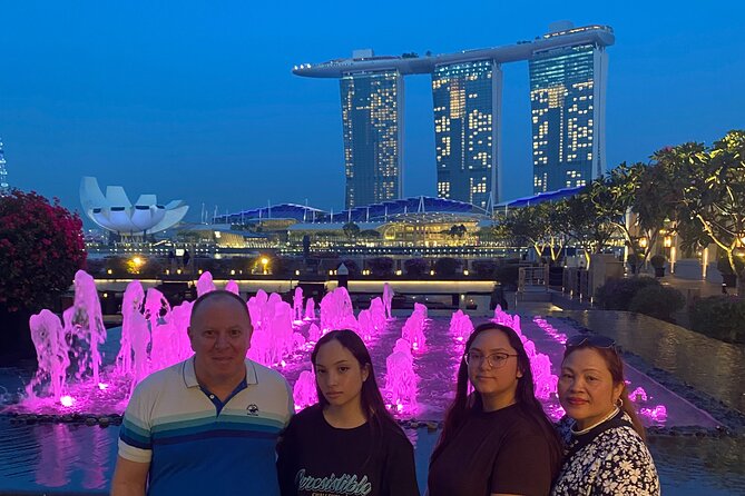 3 Hour Private Sunset Tour in Singapore - Marina Bay at sunset, Marina Bay Sands views, and the show zone finish