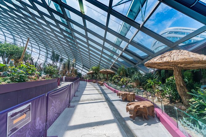 Gardens by the Bay with 2 Flower Dome + Marina Bay Sands Skypark - Gardens by the Bay after the domes: Supertrees at night