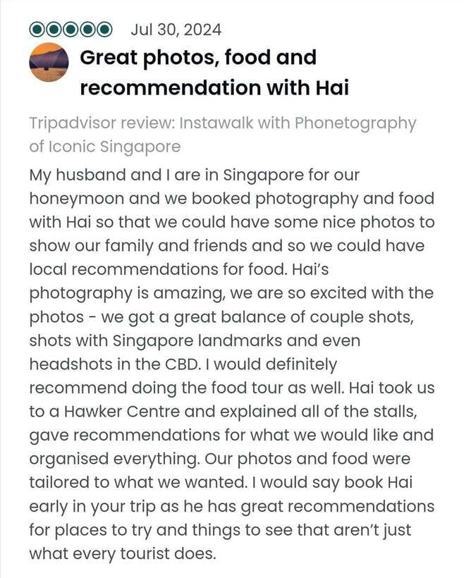 Instawalks of Iconic Singapore Photography Services - Meeting outside Starbucks: start smart and stay comfortable