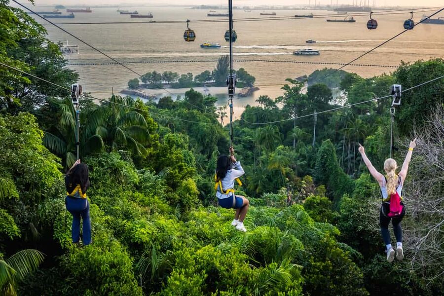 Sentosa Island: Ticket to Mega Adventure Park - MegaClimb: 36 obstacles that turn fear into footwork