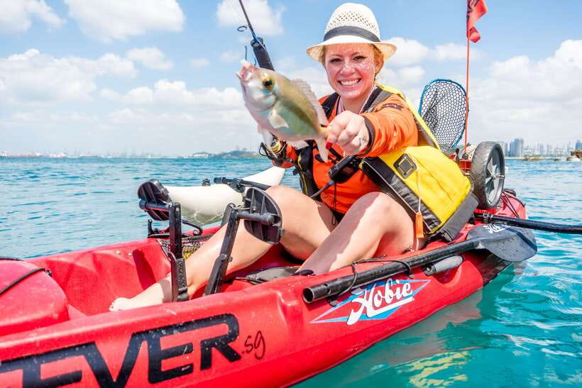 Singapore: 4-hour Kayak Fishing Experience - Hobie pedal power turns fishing into a real workout (in a good way)