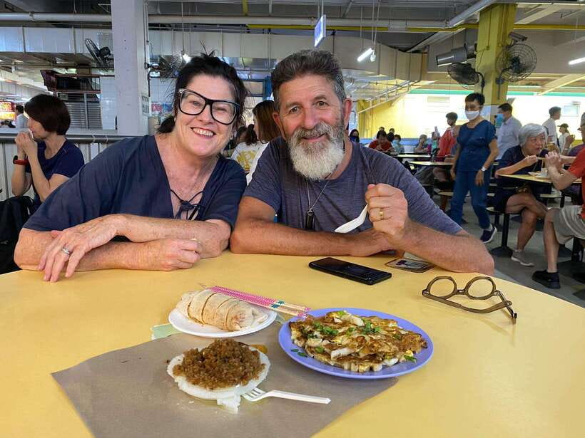 Singapore: Chinatown Hawker Guided 8-Dish Tasting Tour - Spring Rolls and Fried Carrot Cake, the Texture Contrast Stops