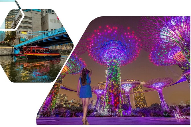 Singapore Guided Night Tour with 2 Light Shows & River Cruise - Clarke Quay river cruise plus the historic river stops you can photo