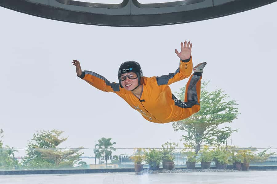 Singapore: I-Fly Indoor E-Ticket for 2 Skydives - The real draw: a giant wind tunnel that feels like sky