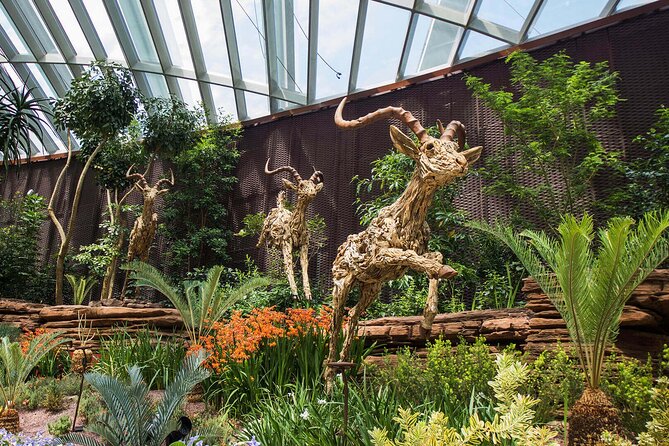 Singapore OCBC Skyway Flower dome Cloud Forest Garden by the Bay - Flower Dome: nine themed garden moods in cool air