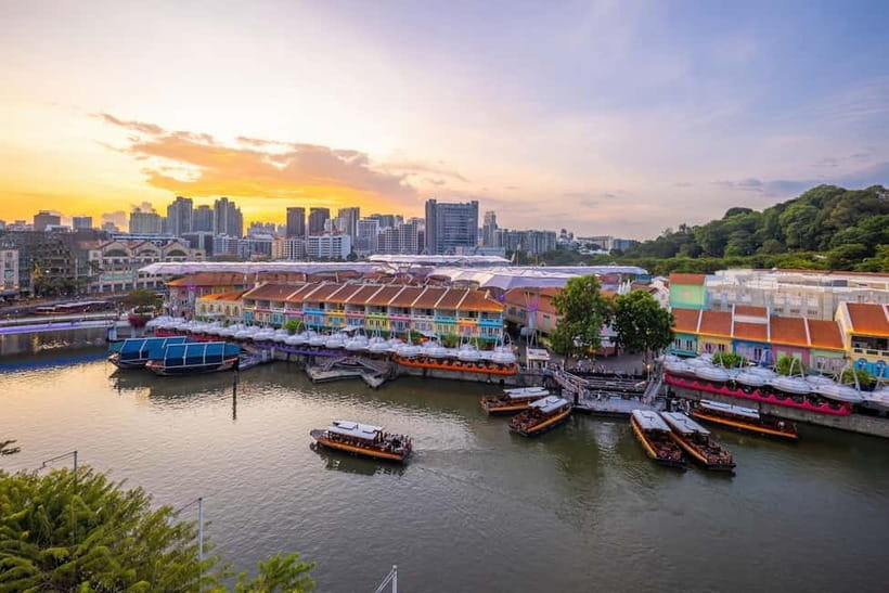 Singapore River Cruise, Garden Rhapsody & Spectra by CYT - Merlion Park Before the Crowd Surge