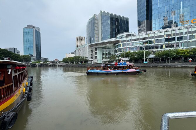 Singapore River Cruise, Night Garden Rhapsody and Spectra Tour - Clarke Quay riverside charm, quick stop, big change of mood