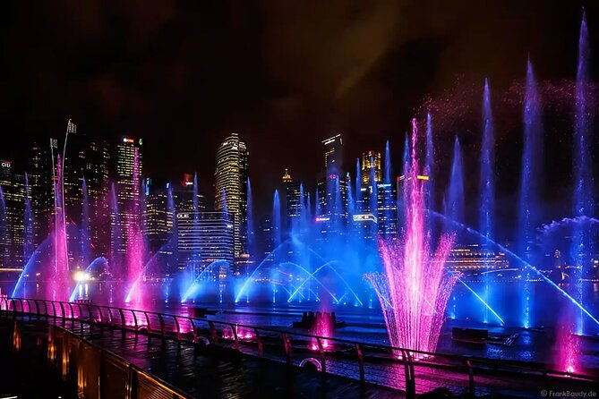 Singapore River Cruise, Night Garden Rhapsody & Spectra by CYT - Marina Bay Sands Spectra: lasers, mist, and how to protect your view