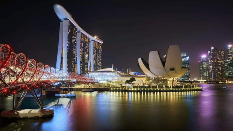 Singapore: Sunset River Cruise and Glittering Light Shows - Gardens by the Bay: Garden Rhapsody from Vintage Point